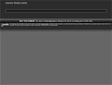 Tablet Screenshot of novo-test.com
